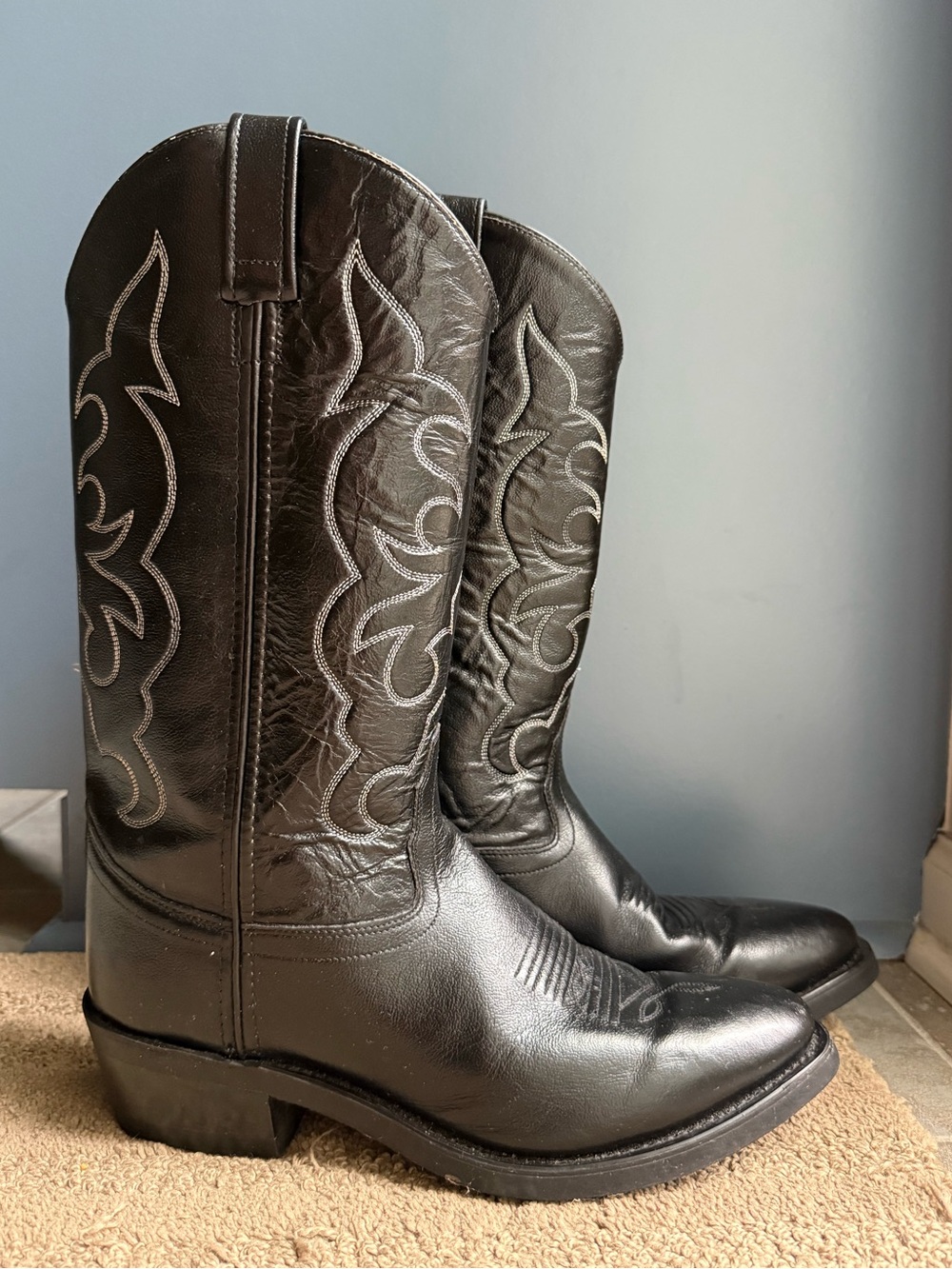 Old West Jama Trucker Cowboy 13” Work Boots